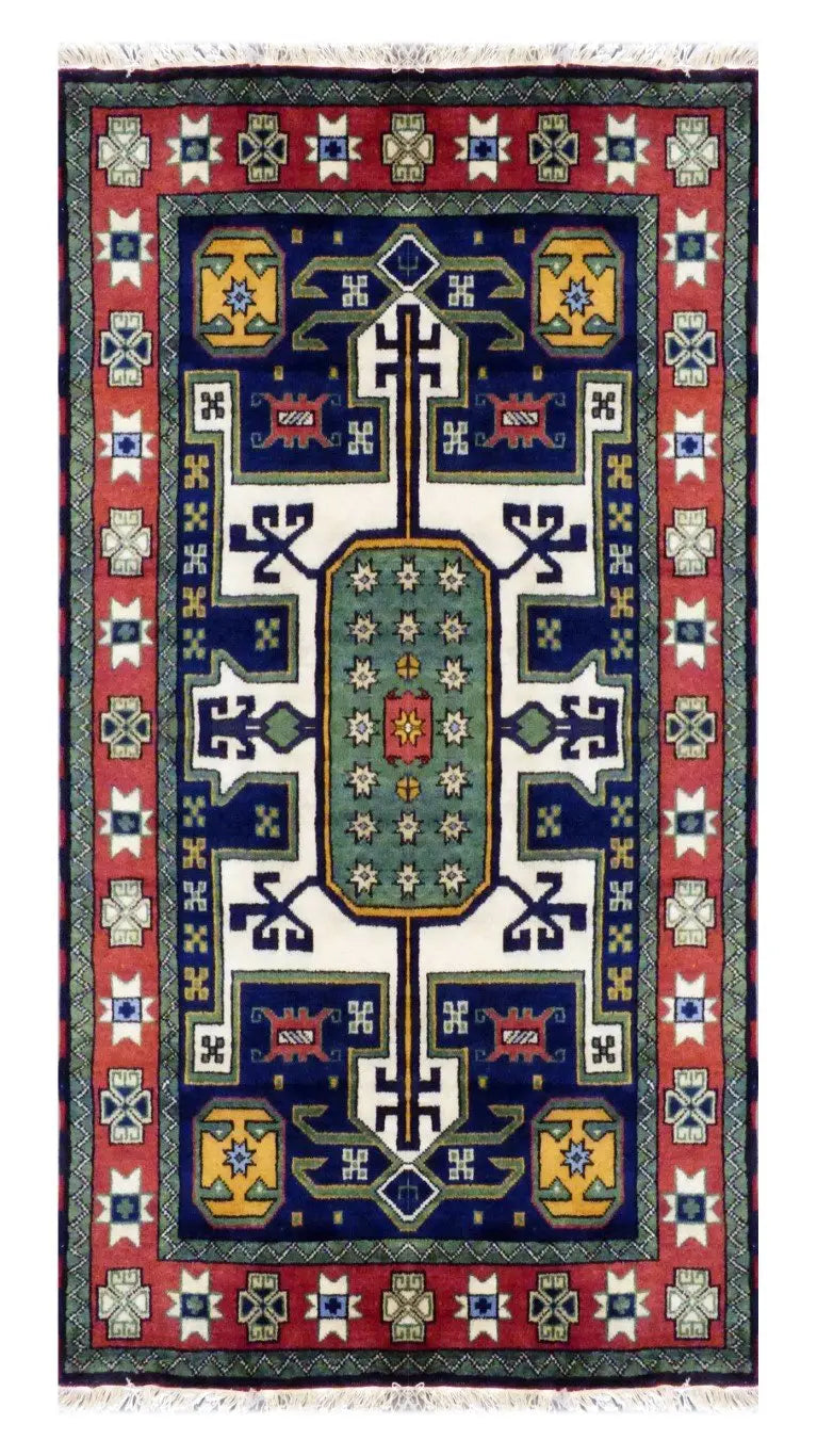 One Of The Kind Indian Hand-Knotted Rug 5'6'' X 7'8''